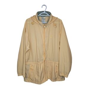 Vintage Northern Reflections Cottage Essentials Butter Yellow Rain Jacket Coat L